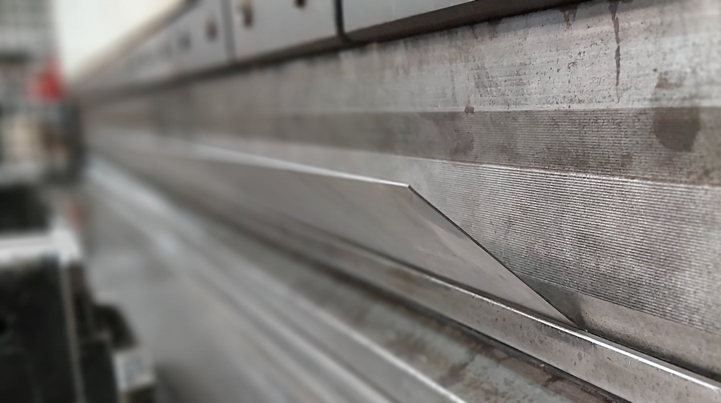 Press brake folded steel